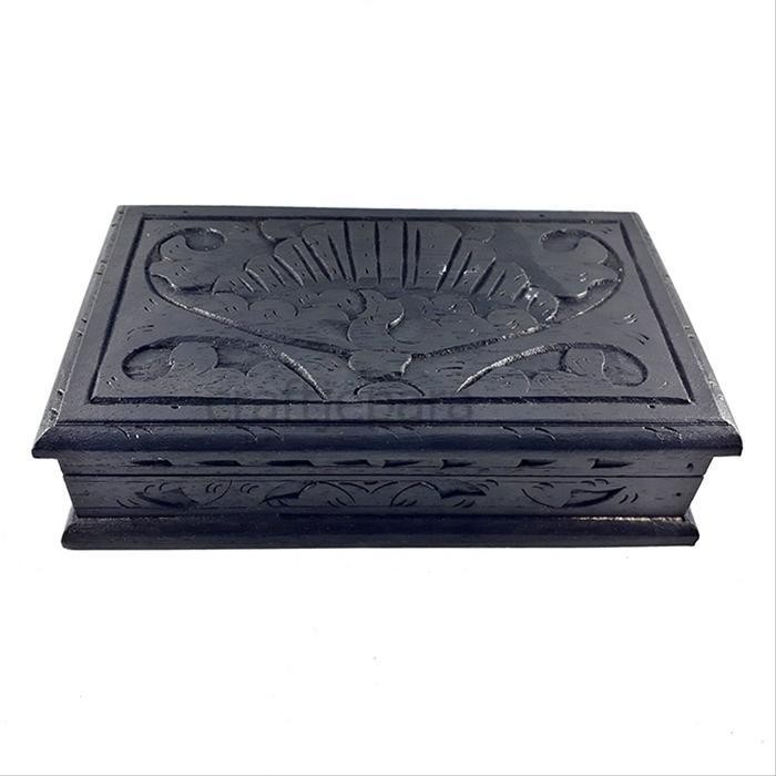 Box Kotak Kayu Ukir Tempat Perhiasan Pusaka Jimat Mustika CJ3475