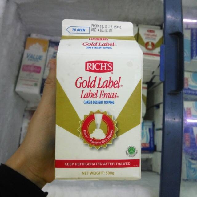 

Richs Gold Label 500gr / Whipcream Cair
