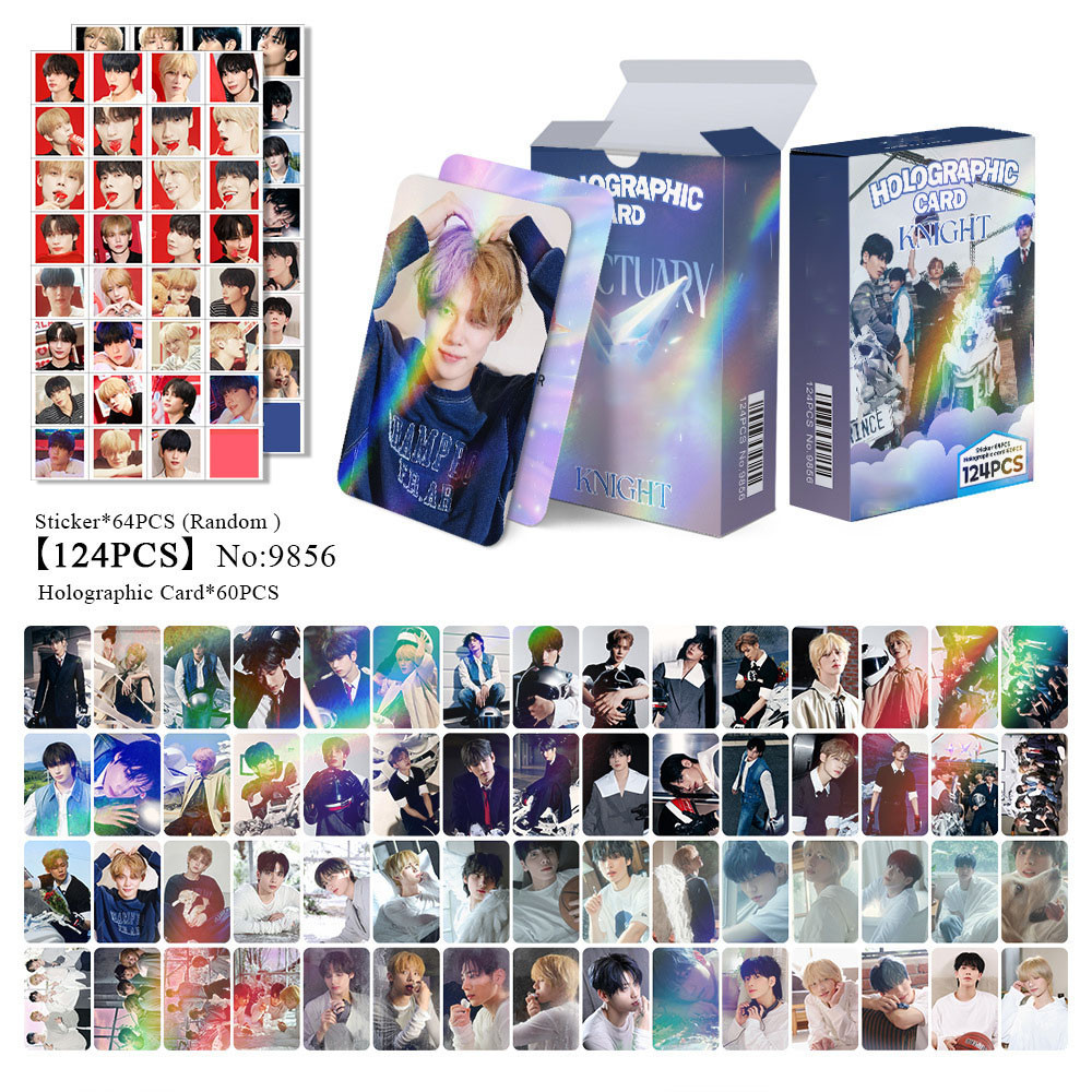 

124Pcs/set Kpop YEONJUN Holographic Laser Card SANCTUARY Postcard Soobin BEOMGYU TAEHYUN LOMO Card HUENINGKAI Fans Special Card