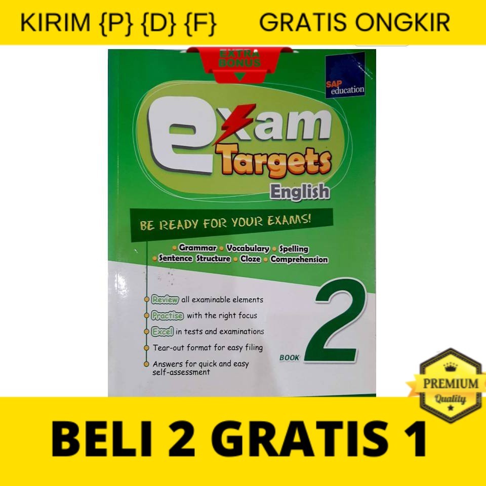 

{P} {D} {F} Exam Target English 2