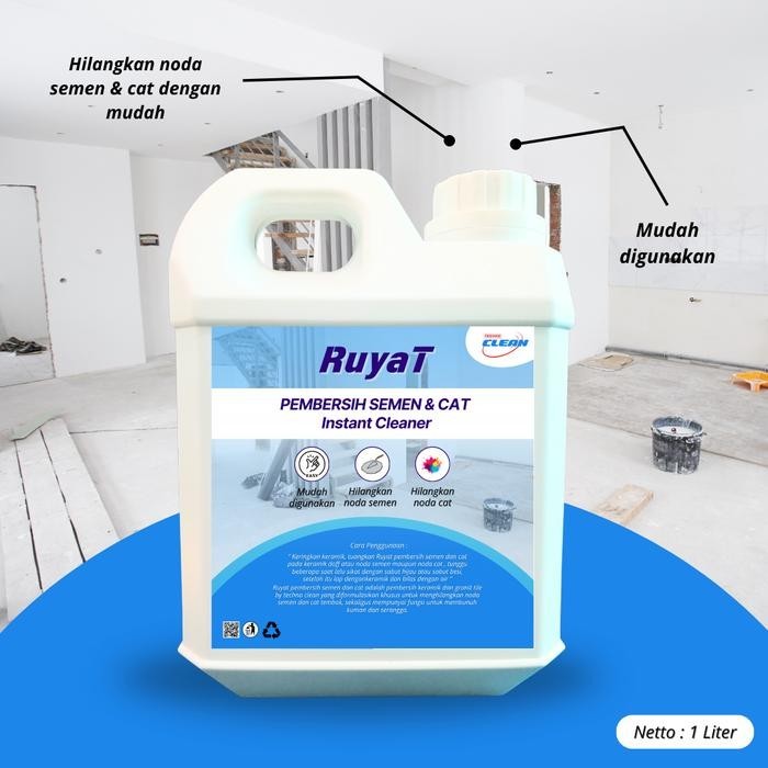 Ruyat Cement Remover Pembersih Semen Dan Cat Pada Keramik Dan Granit - 500 ML & 1 Liter/CS03