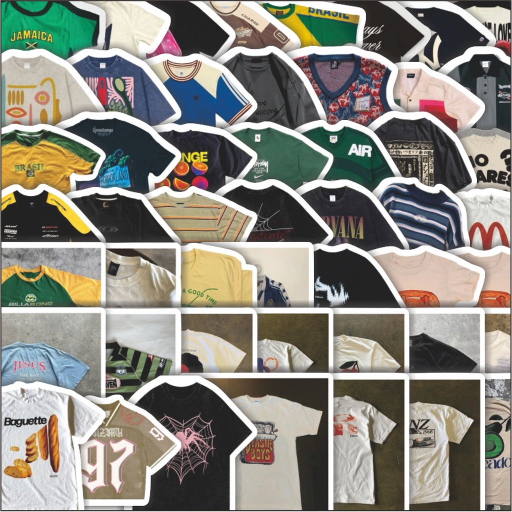 

Stiker Cutting Pack Stiker T-Shirt V1 Isi 100Pcs Series Aesthetic Lucu Keren Untuk Koper Bahan Vynil