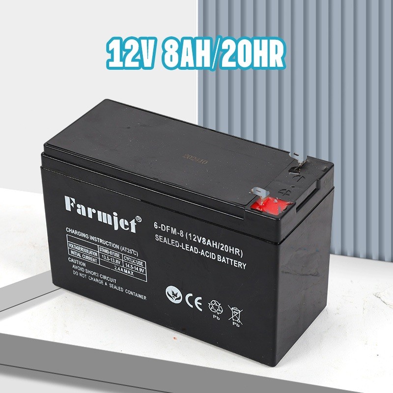 LUNDONGSHOP Farmjet Baterai Mainan Sprayer Elektrik 12 volt 8Ah Terbaik,Aki Baterai Aki Mobil Anak 1