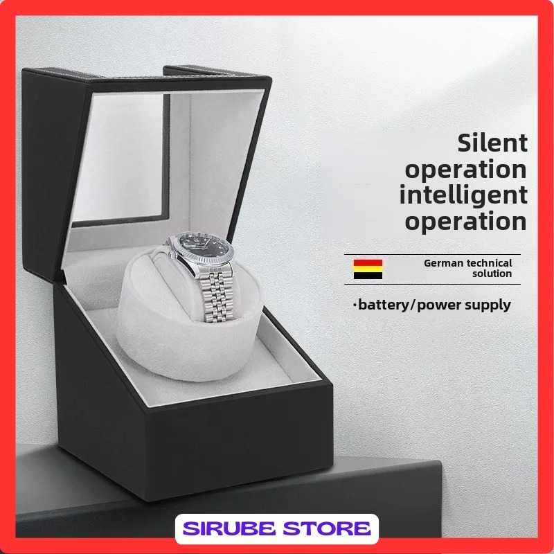 Watch Winder Pemutar Jam Tangan Otomatis 1 Slot Dual Power 13cm - IG-160