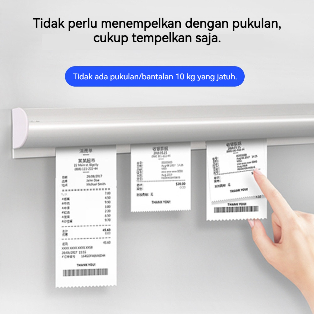 

Bill Holder/Capitan Nota/ 30cm/60cm/100cm Capitan Nota Stainless/Penjepit Kertas Bon Bill Tab Grabber Aluminum Bill Holder