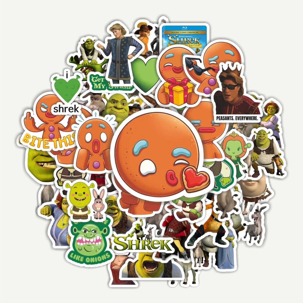 

Sticker Pack Stiker Dreamworks Series Shrek Character Mix 2 | Sticker TUMBLR | Stiker LAPTOP KOPER HELM