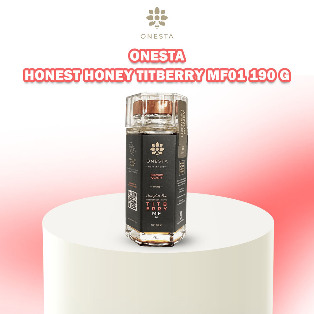 

Onesta Honest Honey TITBERRY MF01 190gr-Madu Premium 100% Asli & Murni