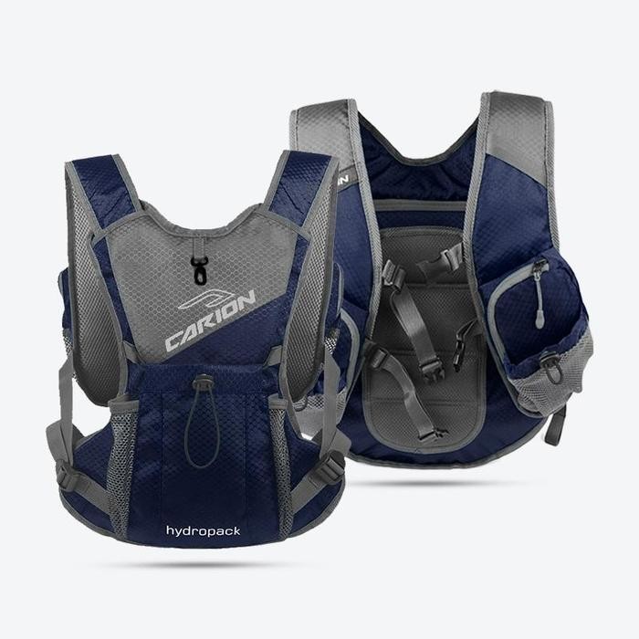 saleCARION INDONESIA Tas Hydropack RUNMATE Hitam Uniseks 5 Liter Anti Air Berpori Nyaman untuk Menda