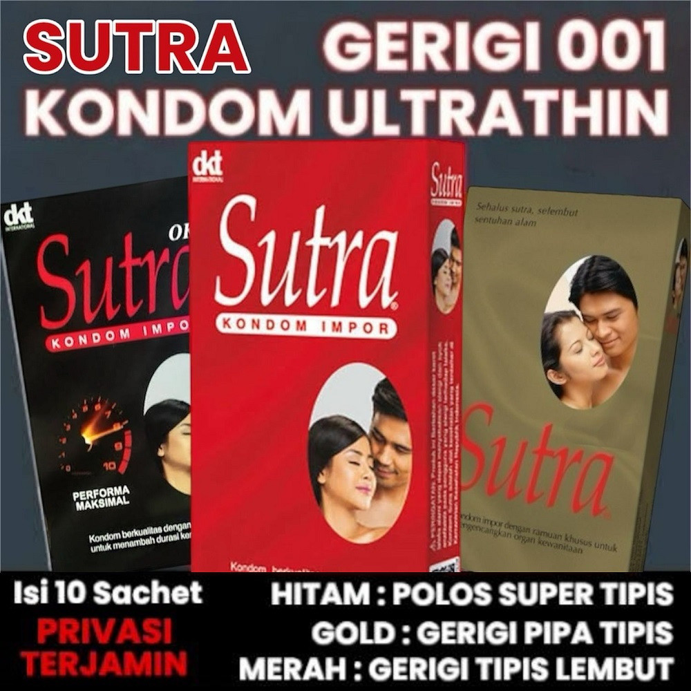 

PROMO MERDEKA !!! Kondom SUTRA Impor 001 Gerigi Super Tipis Ultrathin Premium - PRIVASI AMAN [1Kotak Isi 10 Sachet]