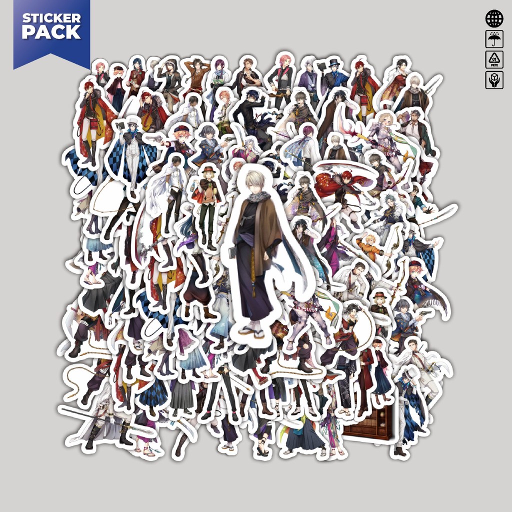 

[100PCS]Stiker Pack Stiker Game Series Bungo To Alchemist Character Mix 1 Aesthetic Vinyl Anti Air Dekorasi Sticker Laptop Buku Journal Koper Helm Casing HP Gitar Helm Skateboard