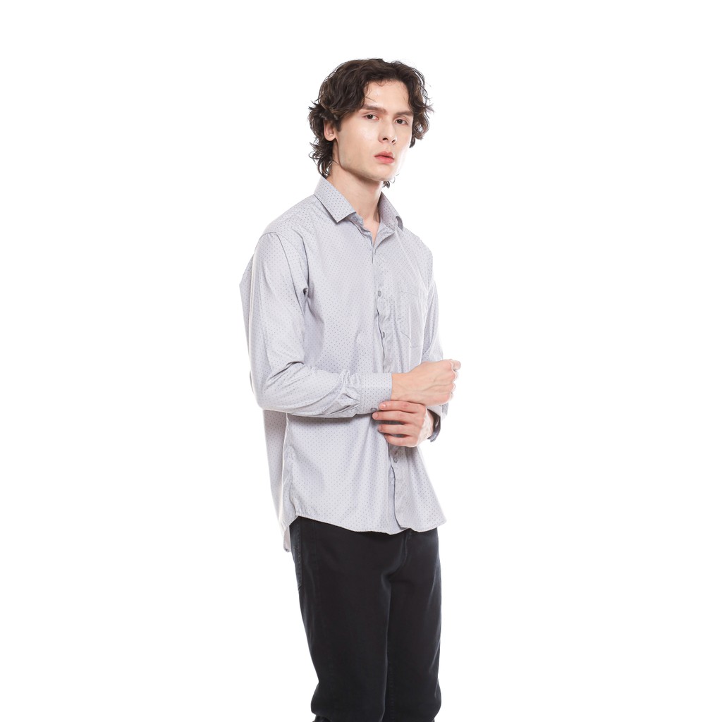 SEMBOSS Essential Kemeja Lengan Panjang Formal Kantor Bahan Katun 11