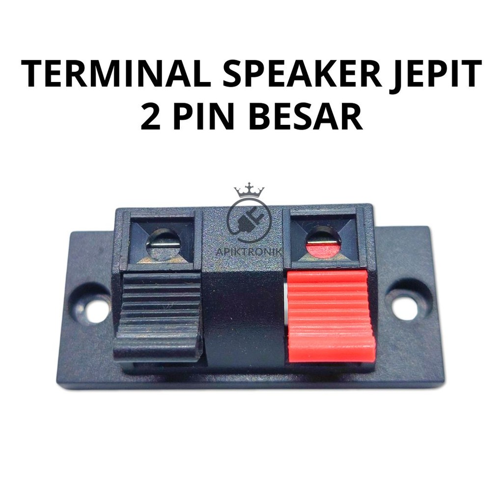 Terminal Speaker Jepit 2 Pin Besar – Konektor Speaker Audio