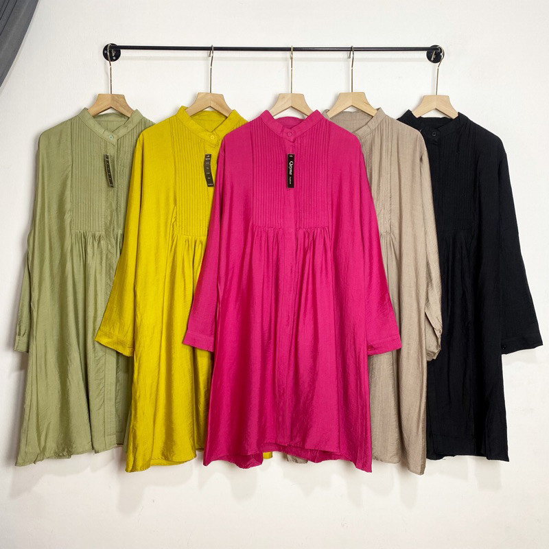 Alaia Tunik | Tunik Kemeja Basic Opnaisel Polos