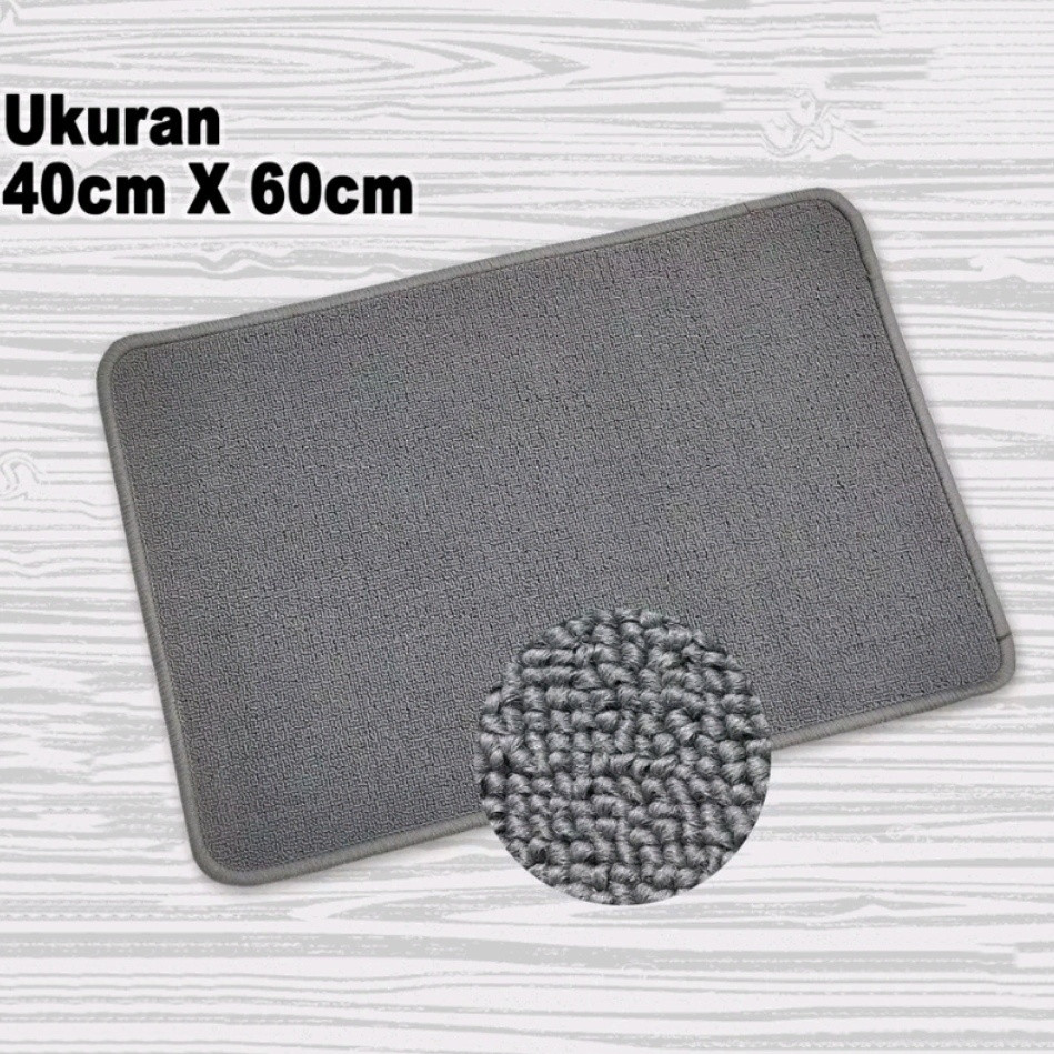 

Door Mat Grey - Keset kaki abu 40 cm x 60 cm