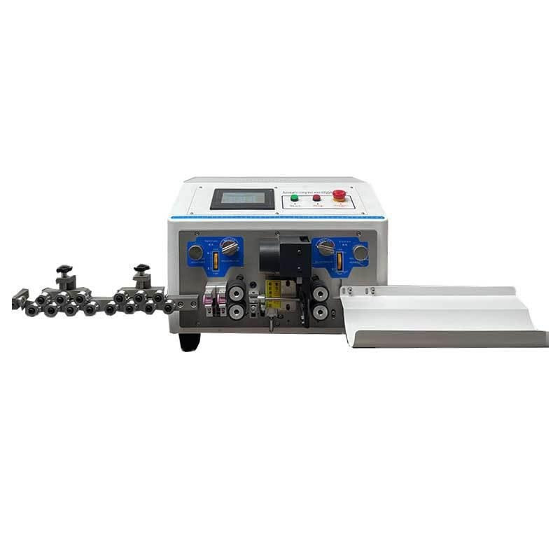 

Computer Sheath Wire Cutting Stripping Peeling Machine AWG 0.1-7mm2 Automatic Wire Cutter Stripper 1-9999 mm Cutting Length