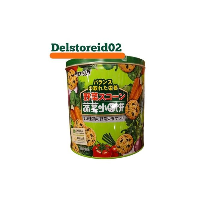 

Koloo vegetable round biscuits (biskuit rasa sayuran) 240gr