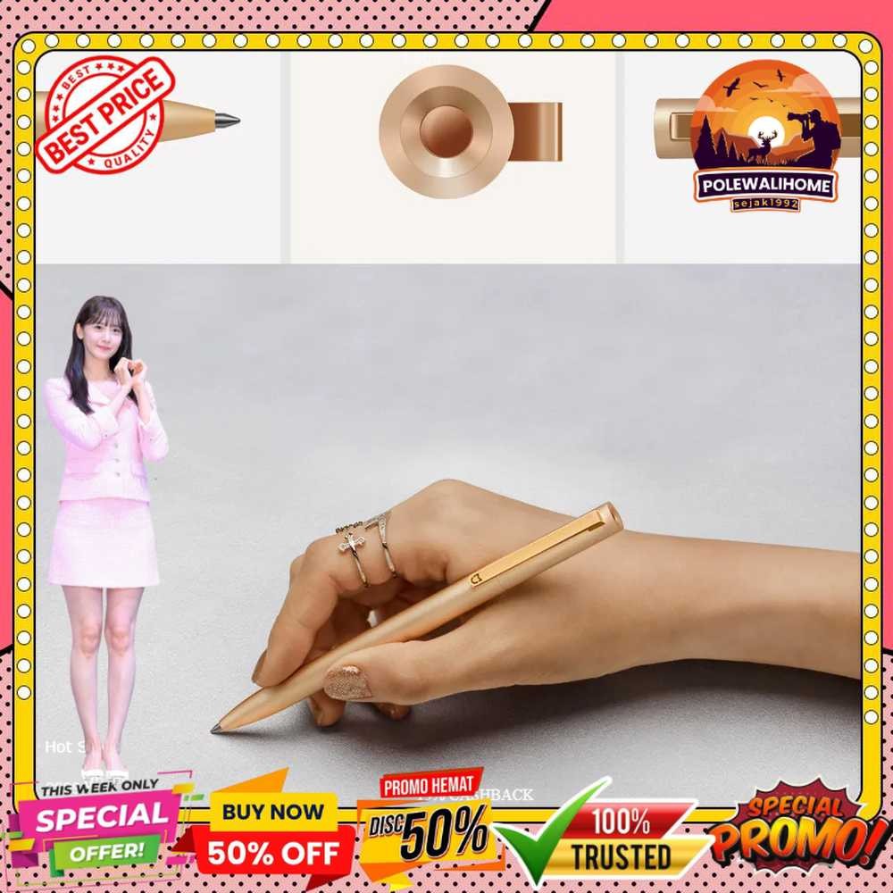 

Xiaomi Mi Jia Signature Rollerball Pen Pulpen Metal - MJJSQZB02XM (Original)