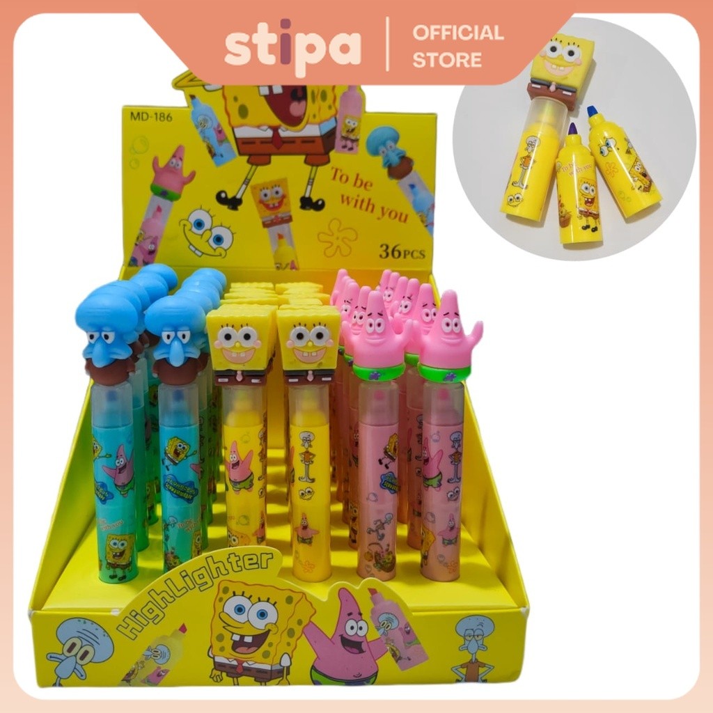 

STIPA Set Highlighter 3 Warna Karakter Unicorn ATK Kantor Sekolah Stabilo Anak Kuda Sponge B0B