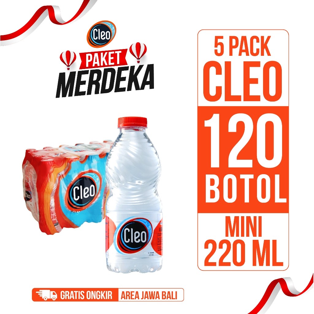 

Cleo Air Mineral Mini 220ml - Bundling Hemat 5 Packs ( 5 x 24 pcs )