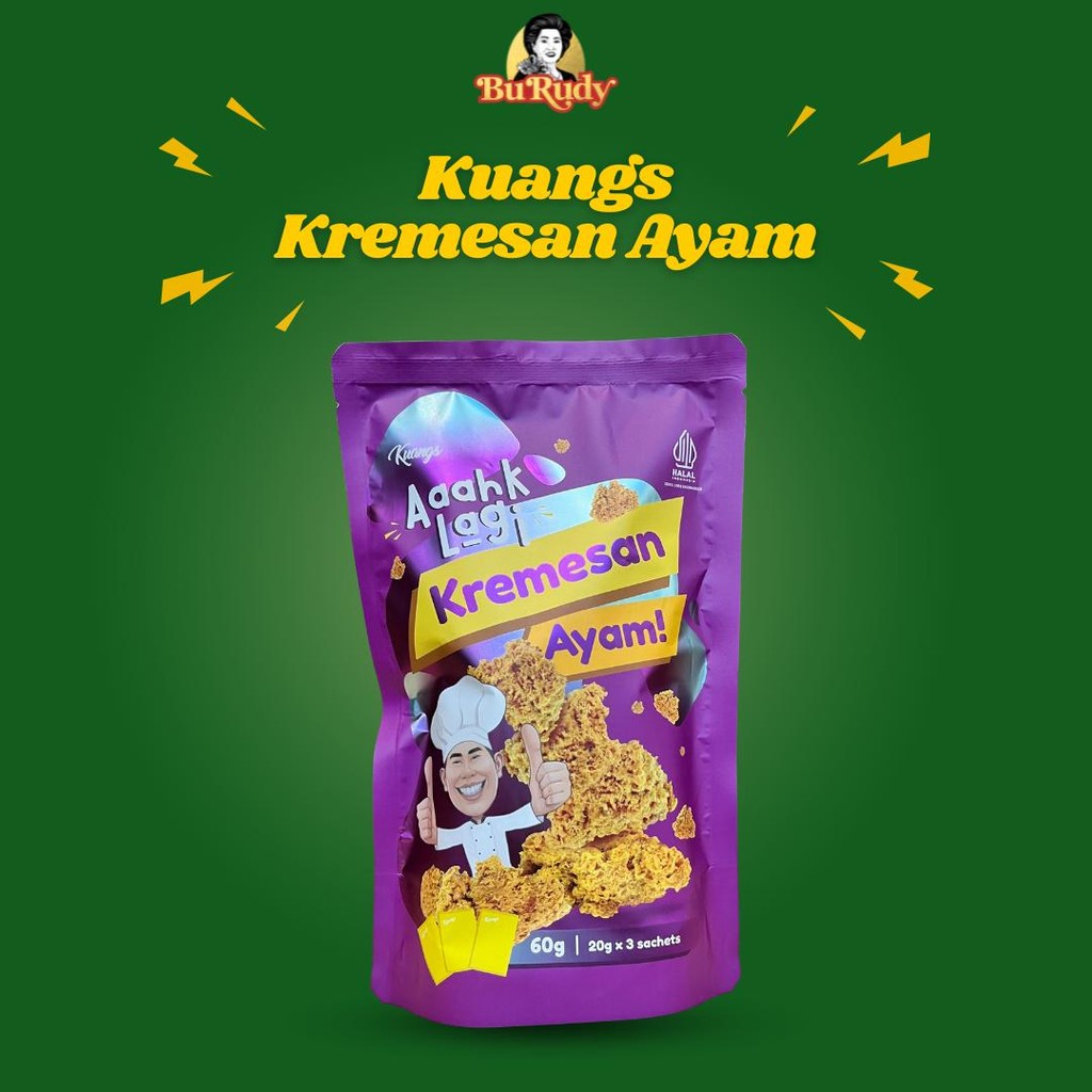 

Kuangs Ayam Kremes – Ayam Goreng Kremesan Gurih & Renyah Siap Santap 60g