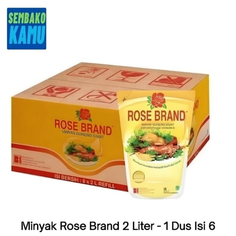 

Minyak Goreng Rose Brand 2 Liter - 1 Dus Isi 6 pcs