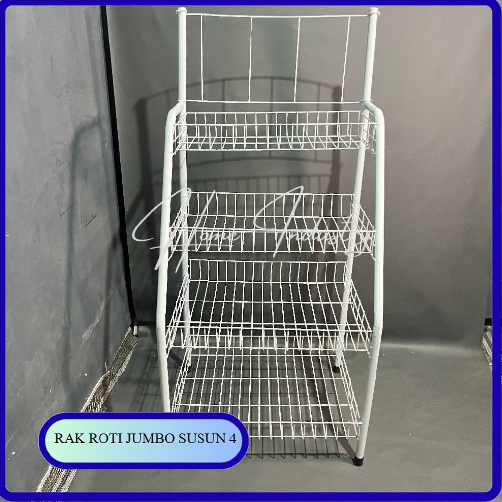 Rak roti serbaguna/Rak jumbo/Rack/Rak dapur/keranjang toko/Rak Display/Rak jualan sembako