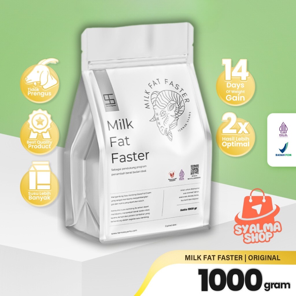 

Ternak Syams Penggemuk Premium Susu Penambah Kenaikan Berat Badan 1 Kg Milk Fat Faster weight gain