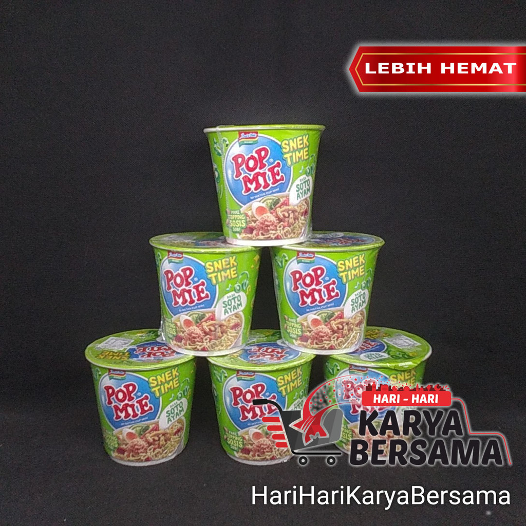

MAKANAN MI INSTAN POP MIE MINI CUP SOTO PACK 6'S X 39GR