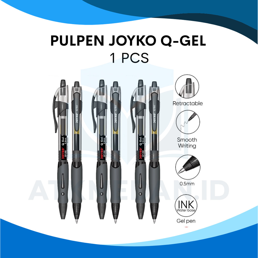 

PULPEN JOYKO CETEK Q-GEL GP-265 0.5MM TINTA HITAM PER PCS