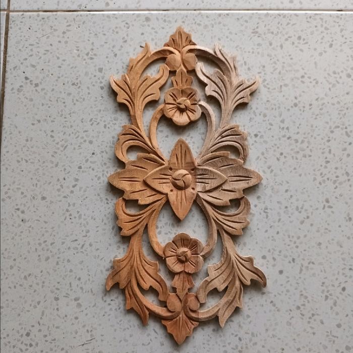 ornamen ukir ukiran kayu ukir tempel kusen pintu boven lisplang dekorasi rumah PGR