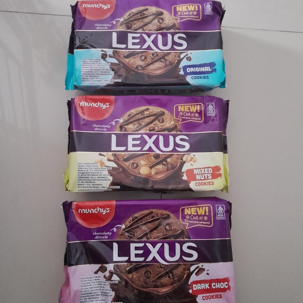 

Lexus cookies kukis coklat rasa MIXED NUTS / DARK CHOCOLATE / ORIGINAL 189gr