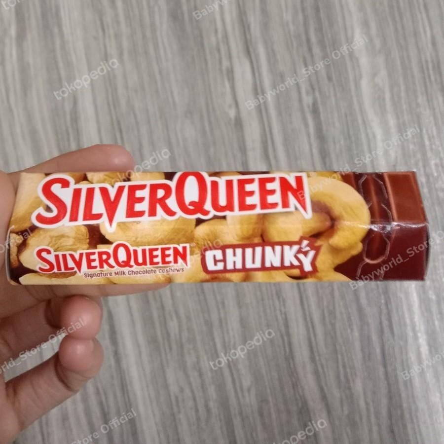 

Silverqueen Chunky Bar Mini Coklat Isi Kacang Cashew / Almond 30gr