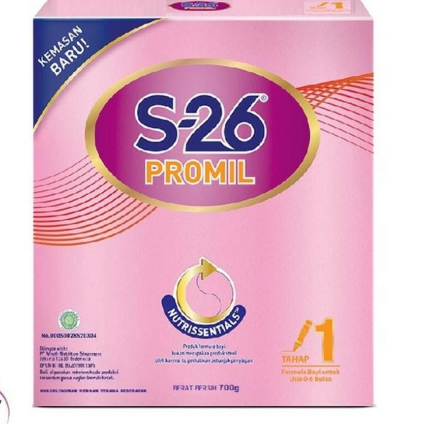 Susu S-26 PROMIL Tahap 1 Susu Bayi 0-6 bulan 700gr