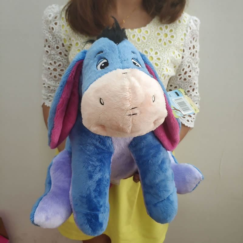 37cm Disney Original Winnie The Pooh Friend Eeyore Donkey Stuffed Animal Plush Toy Blue Donkey Soft 