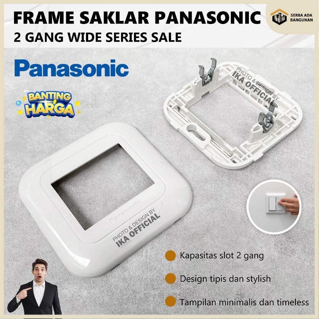 SAB FRAME SAKLAR SERI PANASONIC / FRAME SAKLAR PANASONIC / FRAME SAKLAR WIDE SERIES WEJ8029