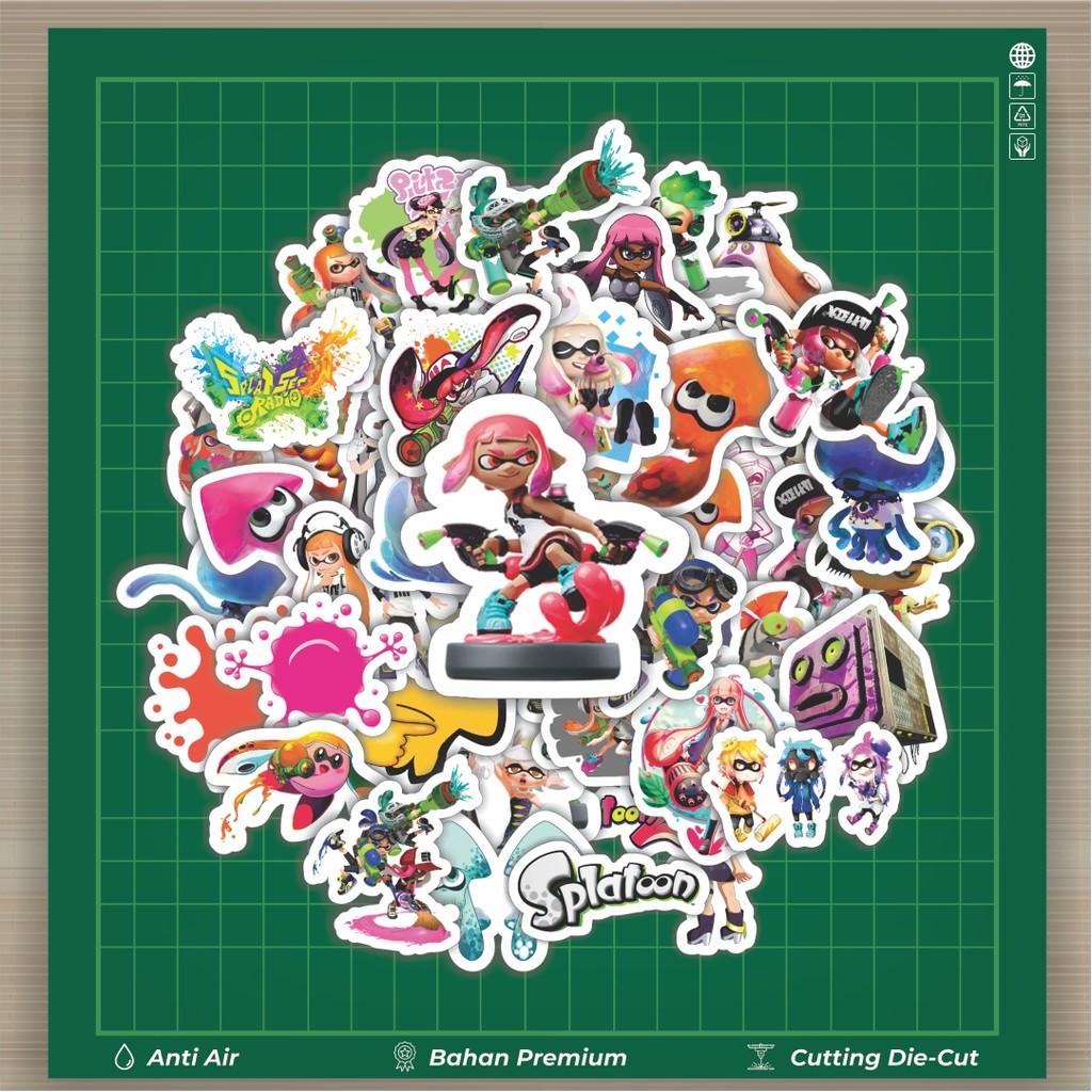 

HOT 50 PCS STIKER Stiker Game Series Splatoon Karakter Mix 3 Stiker Fashion Cars Decal Dingin Kartu Album Custom Vinyl Anti Air- Sticker Aesthetic Buku Journal Koper Casing HP Tablet Laptop Helm Motor Botol Minum