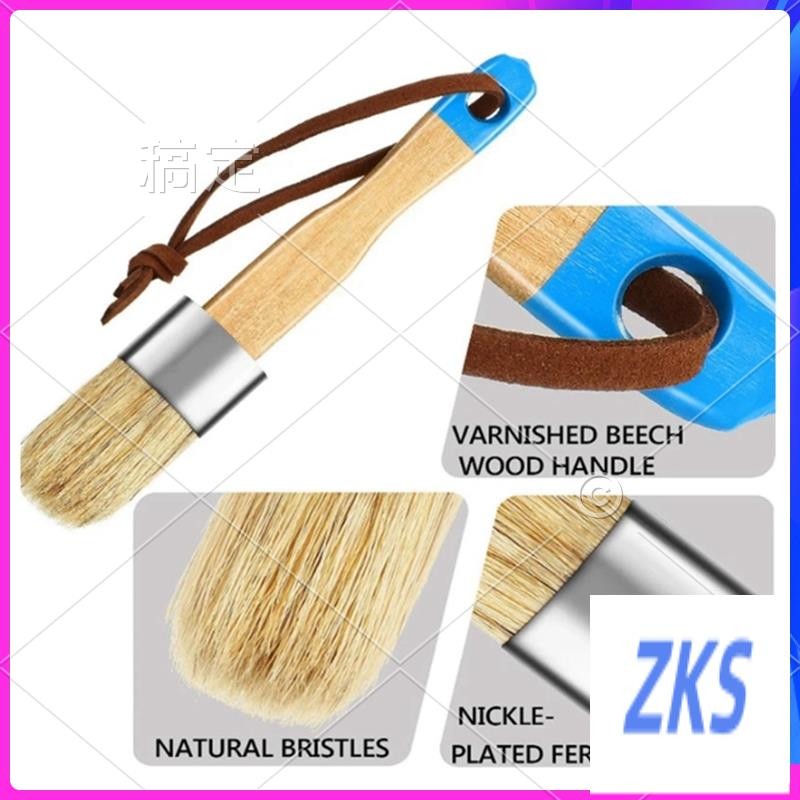 

ZZ-3Pcs Wooden Handle Template Brush Suitable For Home Decoration, DIY Wood Products, Etc.