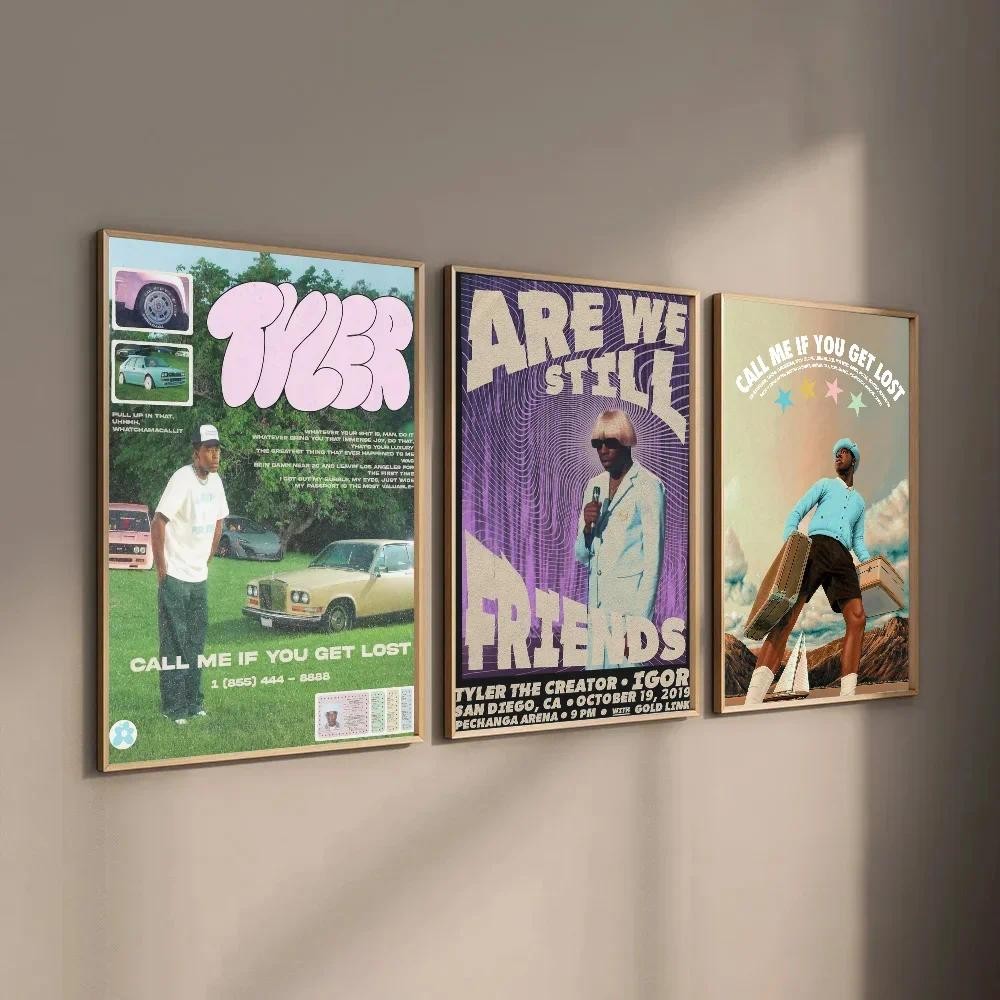 

Rapper Tyler The Creator Flower Boy Poster Canvas Painting Modern Home Living Room Bedroom Caf É Bar Room Decoration Wall Art