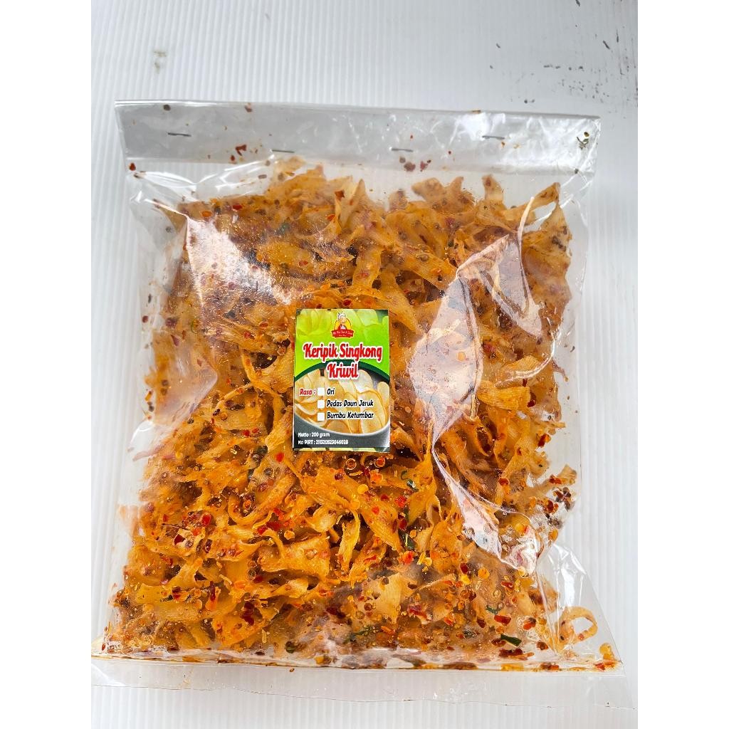

Keripik Singkong kriwil Jadul Renyah Asin original pedas jeruk ketumbar kripik 200gr balado pedas manis cabe rujak fresh