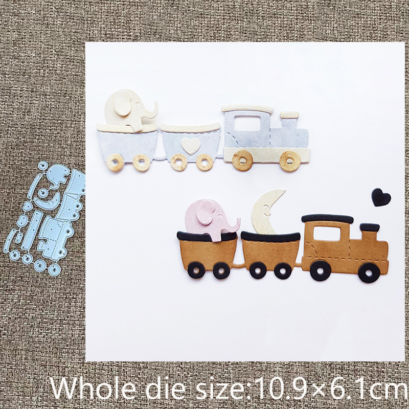 

New Design Craft Metal stencil mold Cutting Dies little train decoration scrapbook die cuts Album Paper Card Craft Embossing
