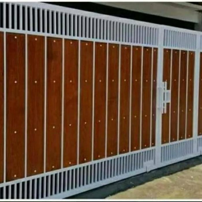 Pagar minimalis odern dengan kualitas premium da juga bergaransi pagar dorong grc besi holo 4x4 harg