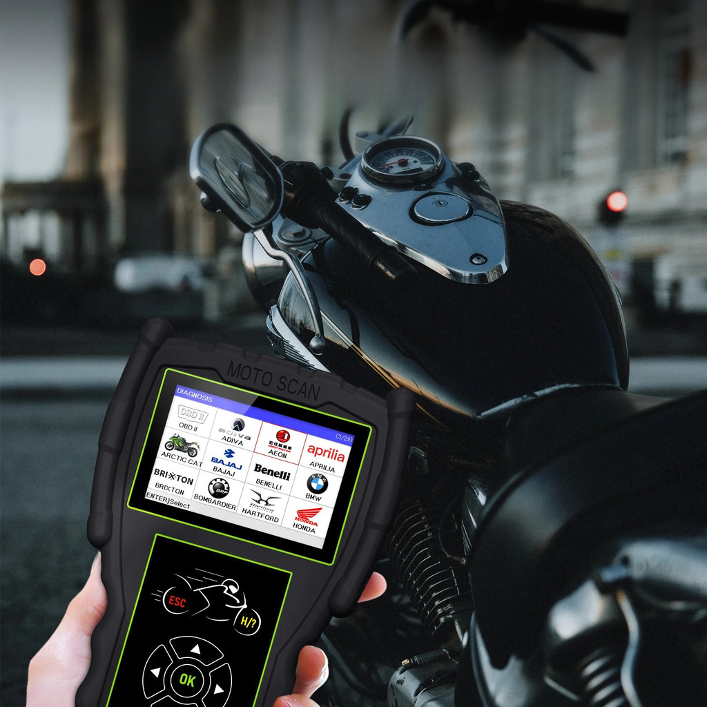 JDiag M100 Pro Motorcycle Diagnostic Scanner Tool OBD2 Fault Diagnostic Motorbike Code Reader For BM