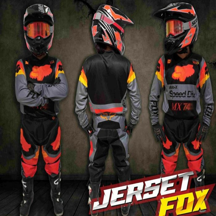 PCJS1 jersey jumbo big size gemuk xxl xxxl 36 38 celana crosser enduro trabas  goggle sepatu cross S