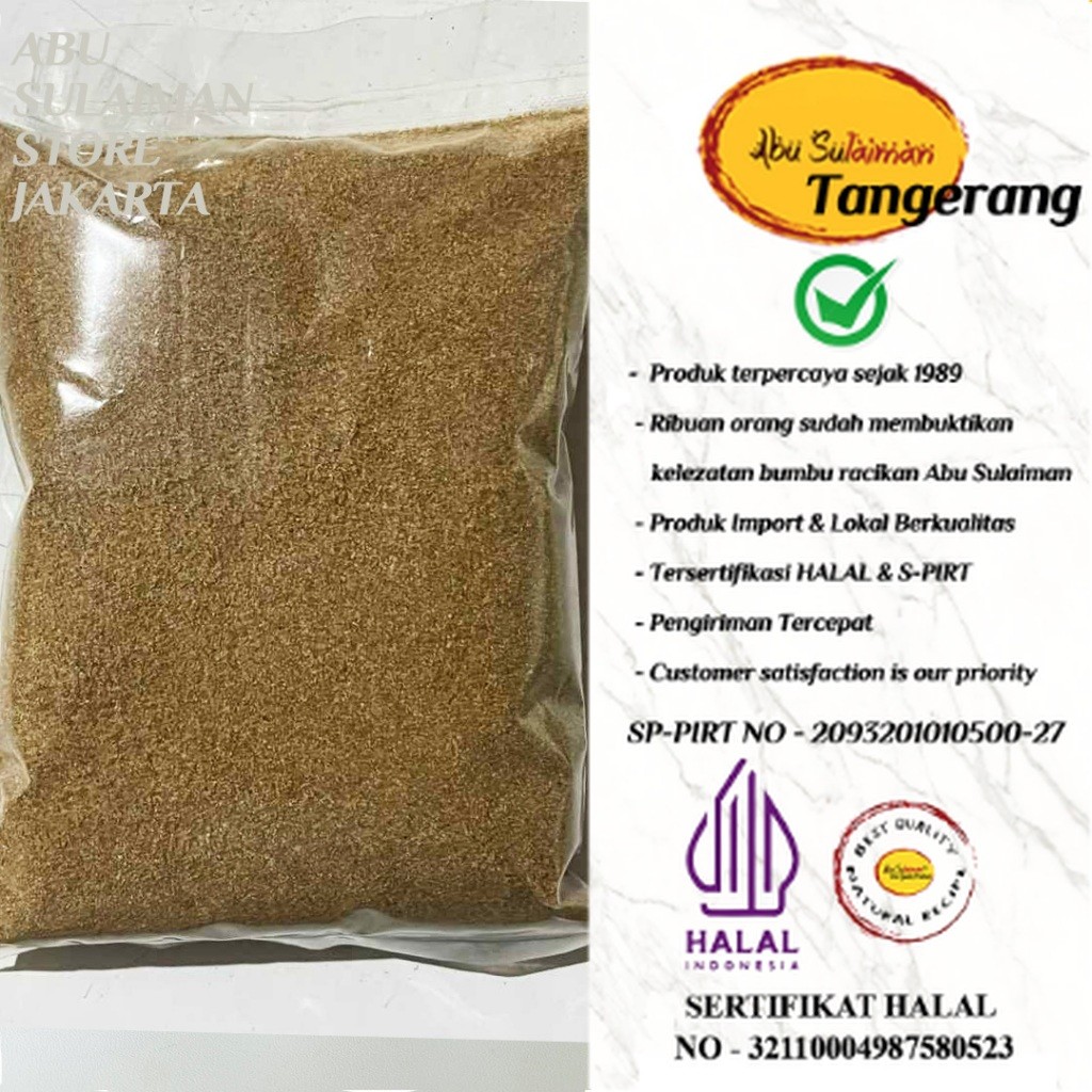 

Ketumbar Bubuk Murni 500 gr / Ground Coriander / Pure Coriander Powder 500 gr / Ketumbar Bubuk Premium 500 gr /Abu Sulaiman Tangerang