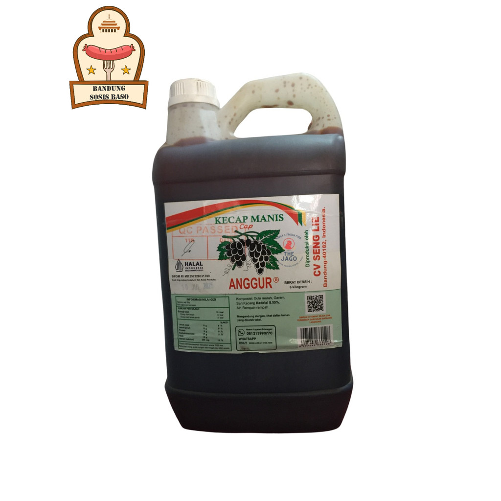 

Kecap Manis Cap Anggur 6kg Kompan - Solusi Super Hemat untuk Usaha Kuliner Anda