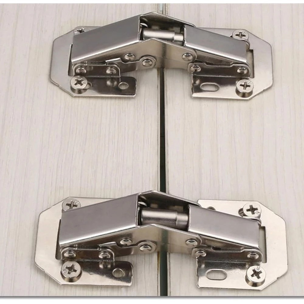 [ TARGETOLSHOP ]  Engsel Sendok Kodok 3 Inch Tanpa Bobok 90 Derajat Hidden Frog Hinges Engsel Pintu