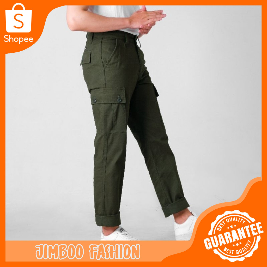 CELANA CARGO PANJANG PRIA ARMY