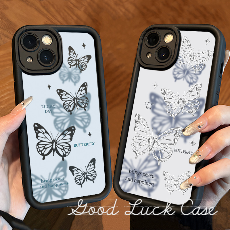 Applicable to iPhone15promax mobile phone case Apple 14pro butterfly mobile phone case IP12 soft ant