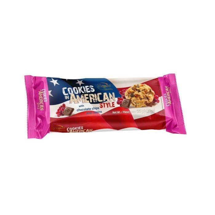 

BOGUTTI AMERICAN CHOCO CHIPS&RAISIN 120G