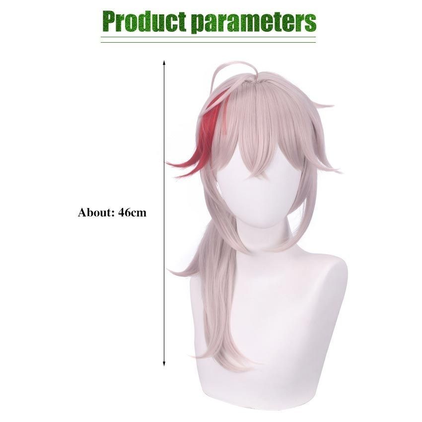 Rambut Palsu Wig Cosplay Anime Game Genshin Impact Wig Kazuha Wig Kazuha Panjang Lurus